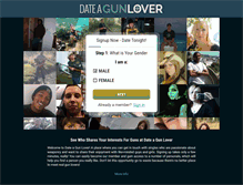 Tablet Screenshot of dateagunlover.com
